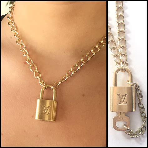 louis vuitton lock necklace gold price|louis vuitton necklace wallet.